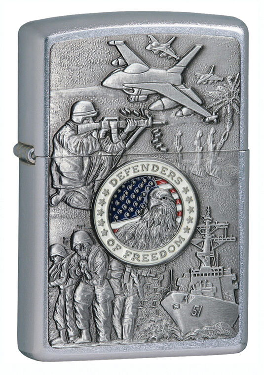 Zippo Windproof Joined Armed Forces Military Lighter, 24457, New In Box