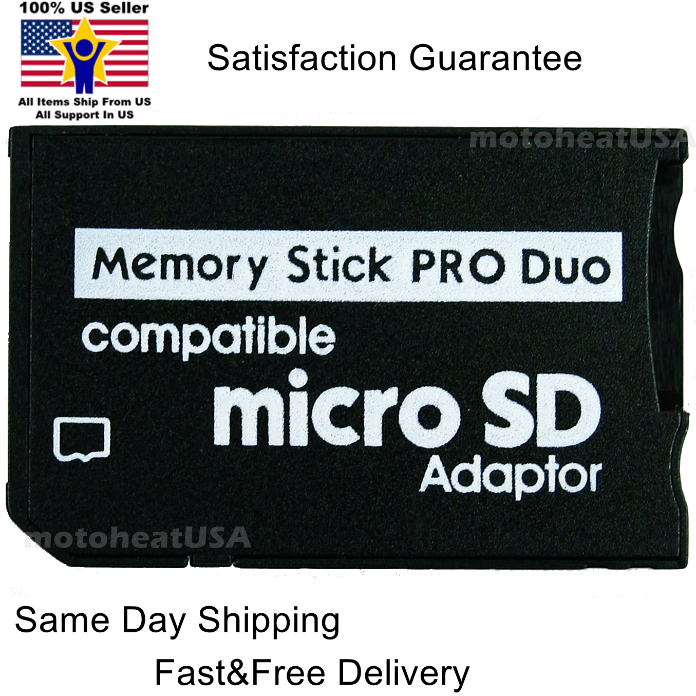 Adapter For Micro Sd Sdhc Tf Card To Memory Stick Ms Pro Duo Psp Support 64gb