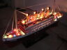 Titanic Wooden Model Cruise Ship With Flashing Light 16"