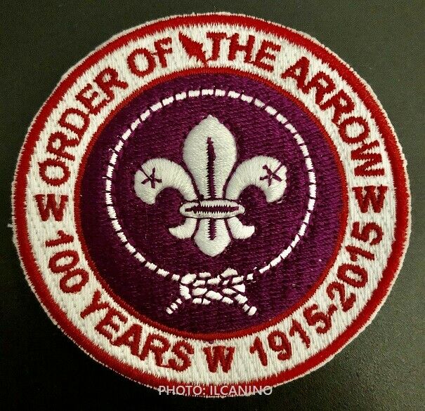 Order Of The Arrow Oa 100 Years World Crest Ring Patch - Private Issue
